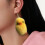Boucles d'oreilles pendentif canard jaune, doux et mignon, 6