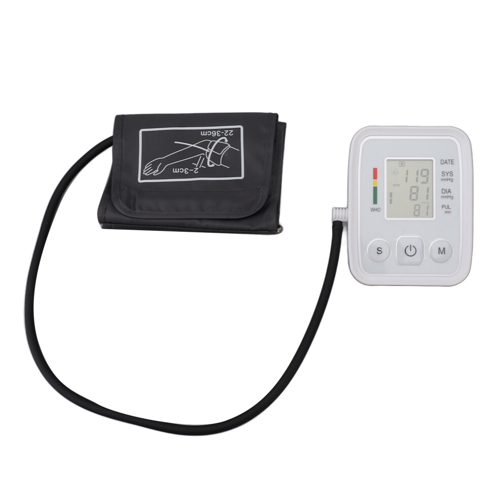 Upper Arm Blood Pressure Monitor, Wide Cuff, Digital Display