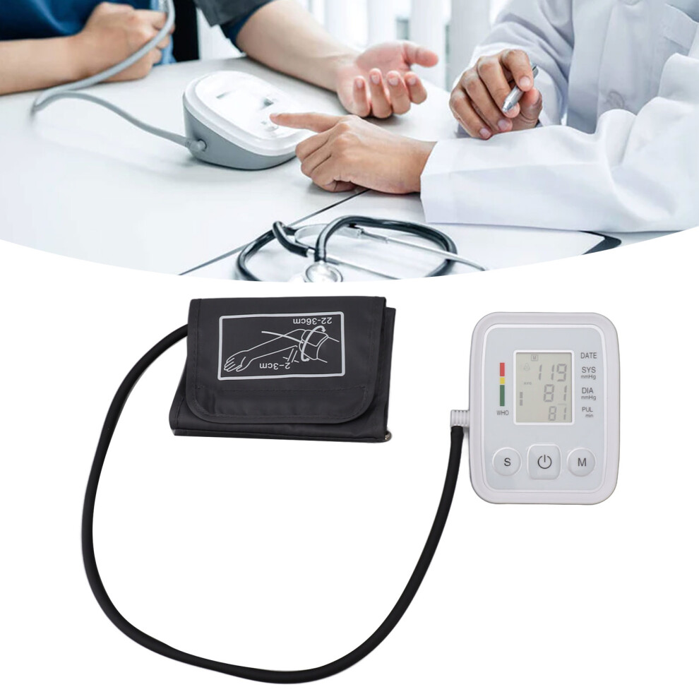 Upper Arm Blood Pressure Monitor with Large Display, Voice Broadcast