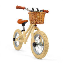 Bicicleta de aprendizagem - BIGJIGS - bicicleta de equilíbrio - cor creme - leve - design alegre