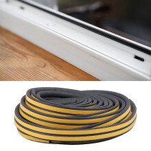 13m D Shape Rubber Weather Seal Strip Black D9x6 for Doors