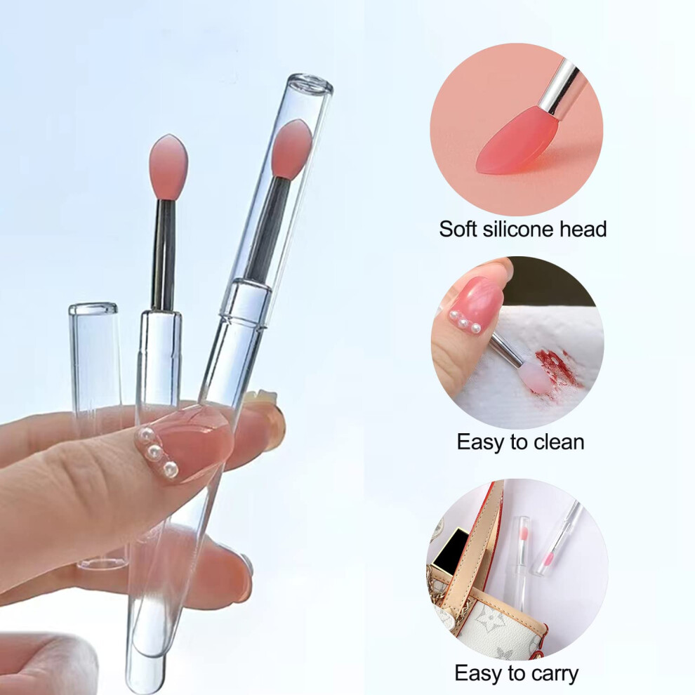 Reusable Lip Mask Applicator, Eyeshadow Lip Scrub Brush For Hygienic And Convenient Makeup, Your All-In-One Beauty Solution (3PCS)