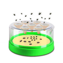 Solar Powered Fly Trap, Reusable Insect Killer, Eco-Friendly Pest Control for Indoors Outdoors Patio Garden Home, Non-Toxic Solution to Flies and Inse