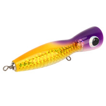 Big Popper Lure 18cm 139g Basswood Reflective Purple Yellow