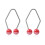 Chic Lip Training Tool Dimple Maker Lip Studs for Fashion-Red 1