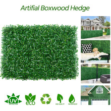 Stylish Artificial Boxwood Panels, 40x60cm UV Resistant Decorative Panels, Maintenance-Free Green Wall Panels for Indoor Outdoor Artificial Greenery