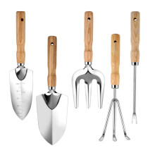 Ergonomic Wooden Handle, Multipurpose Gardening Tools With Durable Gardening Kit For Digging, Planting, And Weeding, Stainless Steel Garden Tools, The