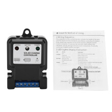 Smart Solar Panel Charger, 6V 12V 10A Battery Regulator, With Integrated Led Indicator For Instant System Status Updates