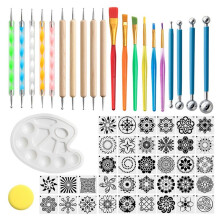 Mandala Dotting Tools Art Supplies Rock Dot Stencils for Painting Tool Set Kits for Nail Mandala Arts Drawing