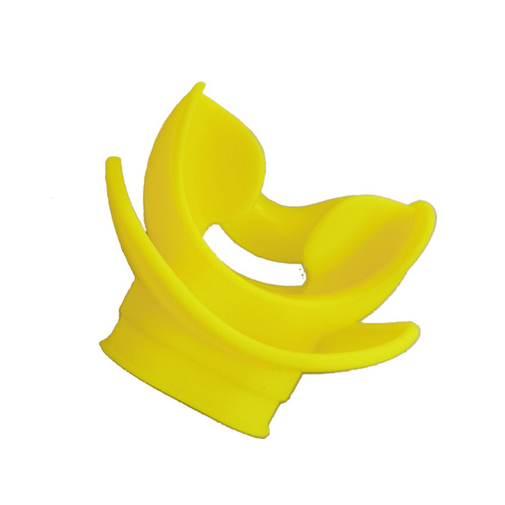 Yellow Moldable Silicone Diving Bite Mouthpiece Regulator Scuba Bite Diving Equipment Water Snorkelling Valve Breathing