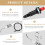 4 Pieces Propane Push-Type Piezo Igniter Kit with Threaded Ceramic Electrode Ignition Plug Wire 30 cm for Gas Grill 8