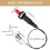 4 Pieces Propane Push-Type Piezo Igniter Kit with Threaded Ceramic Electrode Ignition Plug Wire 30 cm for Gas Grill 7