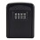 Key Lock Box Wall Mounted 4 Digit Combination Lock Box for House Key  Security Key Storage Lock Box Black 1