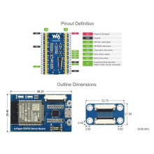 Waveshare Universal E-Paper Driver Board with WiFi  SoC ESP32 Onboard Supports Various SPI E-Paper  Panels