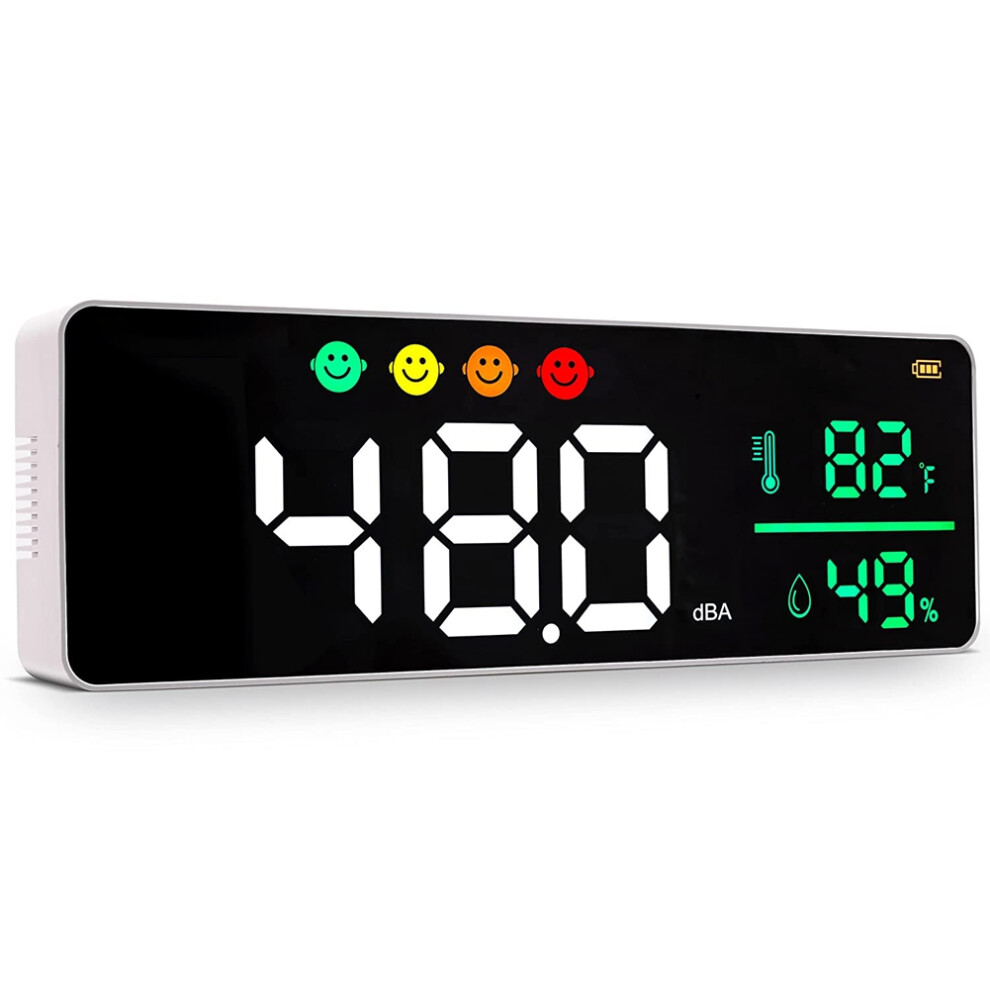 3-In-1 Decibel Meter Sound Level Reader+Humidity & Temperature, Classroom Noise Meter,Decibel Reader Noise Decibel Meter 6031593724152