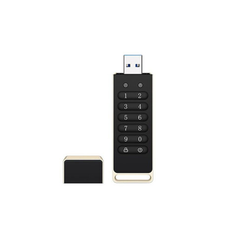 Secure USB Drive, 256GB Encrypted USB Flash Drive Hardware Password Memory Stick with Keypad USB 3.0 Disk Flash Black 1