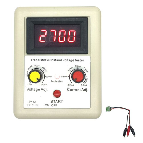 Spanningsvermogen IGBT-Transistortester Diode MOS Triode LED-Spanningstesttool Bestand Tegen Spanningstester Wit+Blauw 2