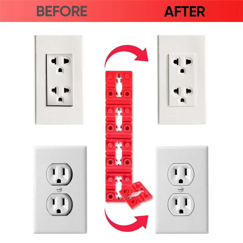148Pcs Outlet Spacers for Electrical Box+10Pcs Screws,Electric  Receptacle Spacers Socket Outlet Shims Extender 1