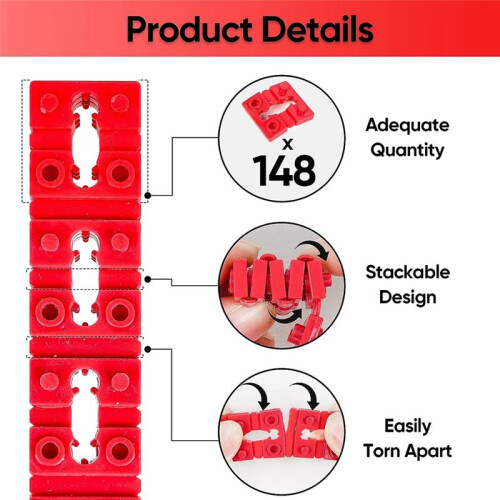 148Pcs Outlet Spacers for Electrical Box+10Pcs Screws,Electric  Receptacle Spacers Socket Outlet Shims Extender 2