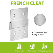 1 Set 5In French Cleat Hanger Heavy Duty Metal Hanger Photo Rack Art Frame Wall Hardware Z-Barfor Hook Mirror