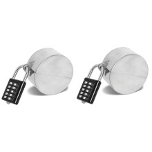 Gate Valve Locking Device (2 Set) Hose Bib Lock Outdoor Faucet, Water Faucet Lock for Door Knob, Outside Garden, Oil