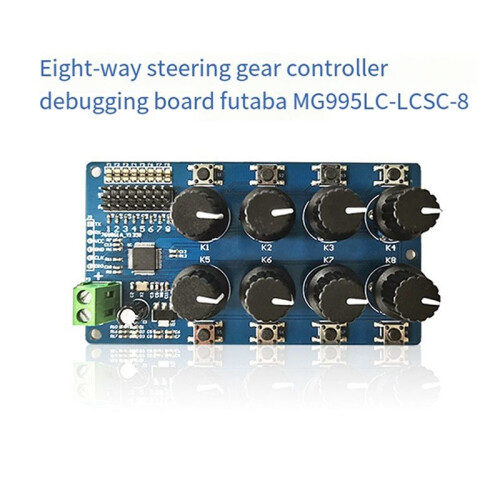 8CH Rotary Knob Servo Driver 8 Channel/Way Controller Board Overcurrent Protection Servo Tester Servo Controller 2