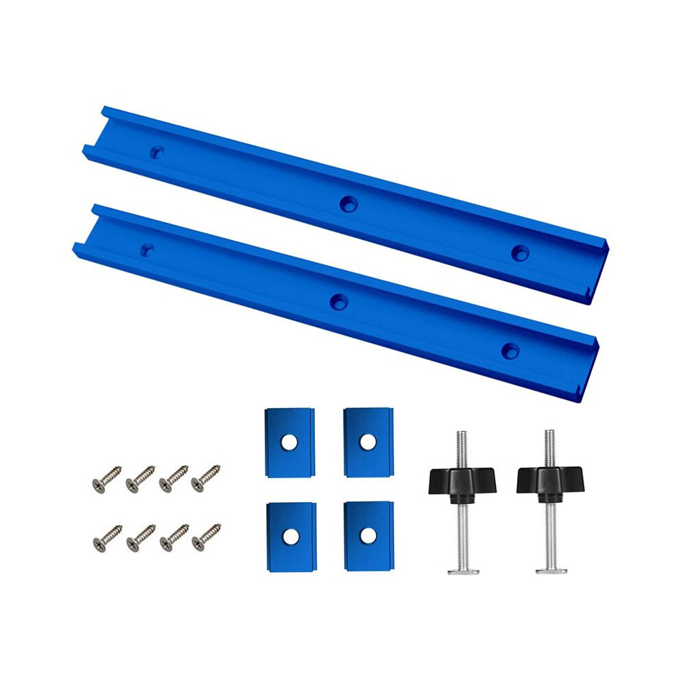 2T-Guide Rail Clamp Rails Made Of Aluminium Alloy,400 Mm T-Slot Track Mitrerail Set, Slidrail With M8/M6 Slider 4712273207081