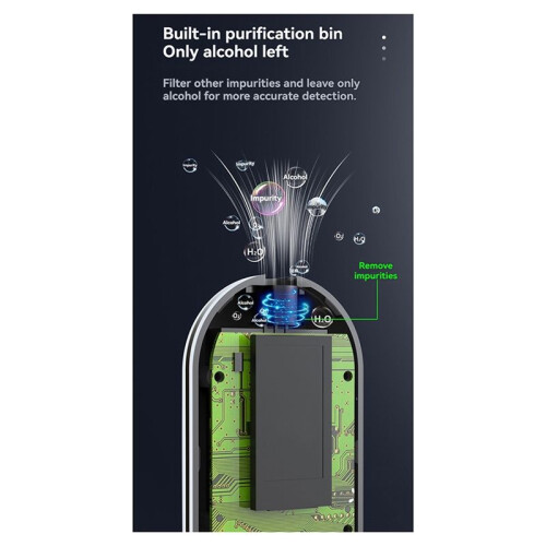 Compact Highly Accurate Sensitive Alcohol Detector Rechargeable Long-Lasting Breathalyzer G1 Multi-Language Tester 1