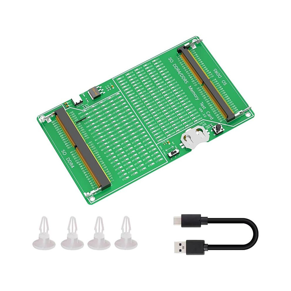 So Ddr4/5 Memory Tester Laptop Memory Test Diagnosis Adapter Pcb Circuit Testing Tool Memory Tester Tool 6032033432194