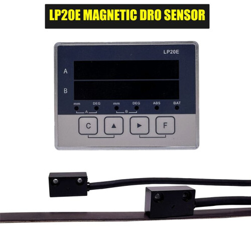 LP20E 2 Axis Digital Display DRO Magnetic Sensor Tape Displacement Readout Scale Position Transducers Encoder 1