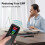 Portable Electromagnetic Field Radiation Detector EMF Meter EMF Detector Black 6