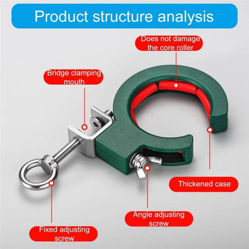Cable Tray Pulley Roller Cable Laying Pulley Aid Adjustable Clamping Pulleys for Efficient Conductor Fixing 1