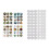 Simple Badges Button Maker Machine Button Part , DIY Pin Badge Button Press Machine 48Pcs Button Parts 7