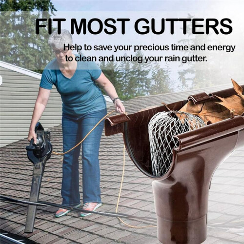 6 Pack Gutter Guards, Gutter Downspout Guards, Aluminum Gutter Guards Screen Filters, Gutter Downspout Protectors 2