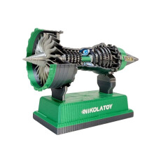 NIKOLA TOY Turbofan Engine Model Aviation Aircraft Power Turbine for Aviation Enthusiasts and Collectors D