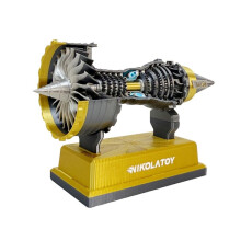 NIKOLA TOY Turbofan Engine Model Aviation Aircraft Power Turbine for Aviation Enthusiasts and Collectors B