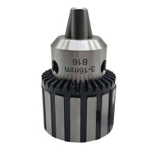 B18 Steel Shell Taper Drill Chuck Without Thread Wrench Heavy Duty Metal Rotary Clamping Drill Chuck 3-16mm Wrench Chuck