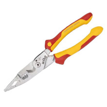 Multifunctional Electrician Pliers Isolation 1000V for Stripping Crimping Cutting Etc. 8 Function Pliers 45489