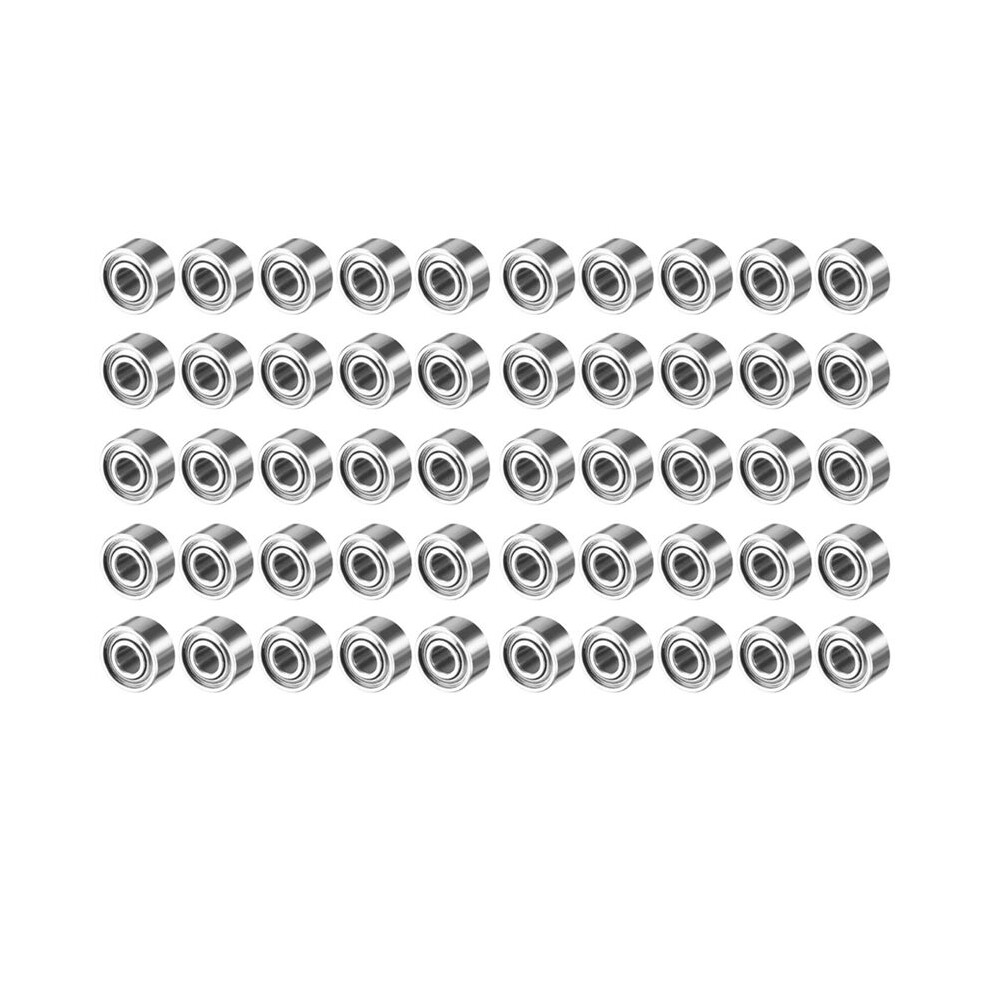 Miniature Sealed Metal Shielded Metric Radial Bearing Model: Mr52-Zz 2X5x2.5mm 50Pcs 6031515316106