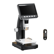 Digital Microscope 4.3Inch IPS 1000X Zoom HD1080P Professional Electronic Metal Stand Professional Magnifier