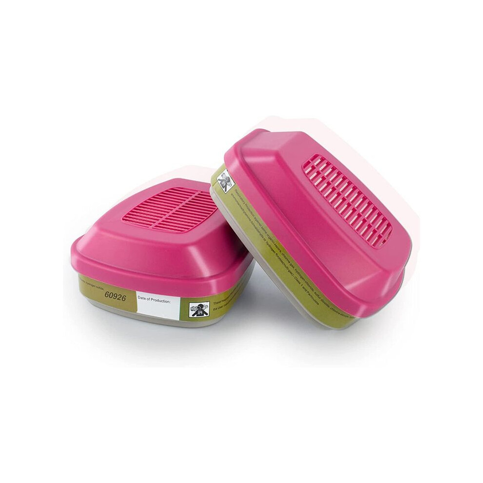 P100 Respirator Cartridge, 60926 Particulate Filter,Compatible With 6000 7000 Ff-400,Particulates Filter 2Pcs 6034105834394