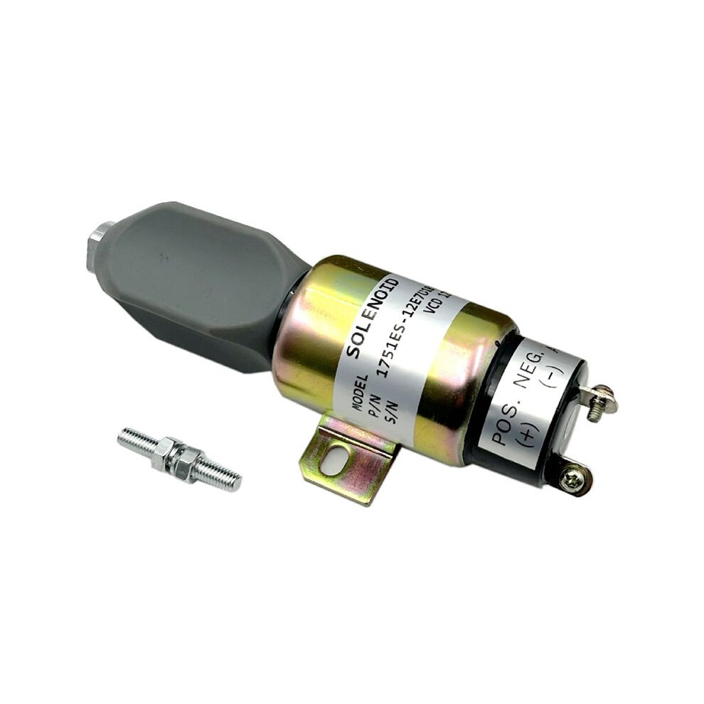 Engine Flameout Solenoid 1751Es-12E7u1b1s1 Fuel Shut Off Solenoid For Woodward Engine 12V 6031748398412