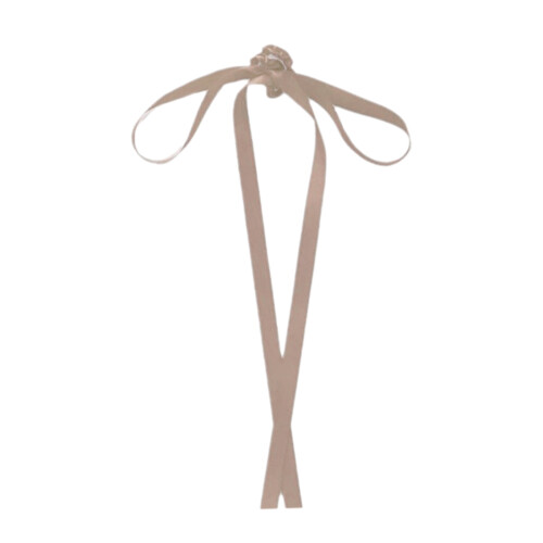Chouchou élastique pour cheveux, accessoire polyvalent-Beige