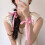 Modisches elastisches Haarband, trendiges Haargummi,-hellrosa 7