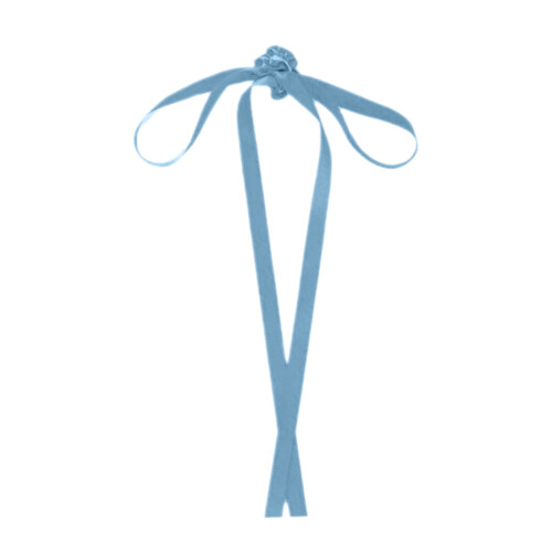 Elegantes elastisches Haargummi, vielseitiges-Hellblau