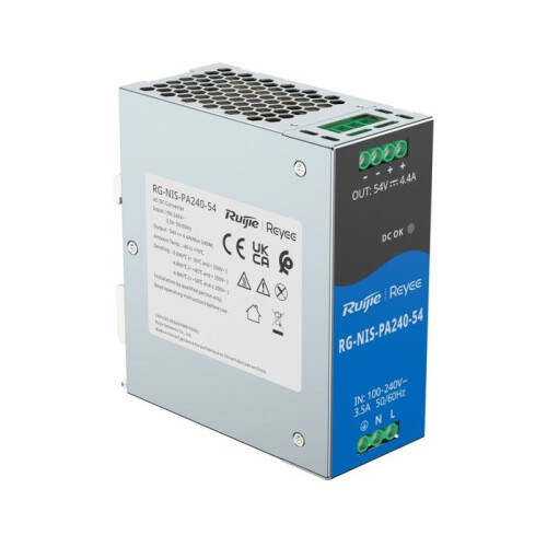 Teollinen ravinto Reyee Ulostulo CC 54V 4,4A 240W 2x DC 2
