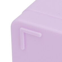 Purple Plastic 5-Grid Drawer Storage Basket for Underwear Socks Bras