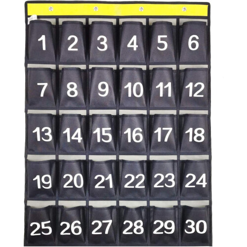 Efficient Classroom Tool Classroom Organizer, Numbered Stickers Durable Non-woven Fabric Space-saving Design for School University Dormitory