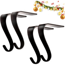 Decorações de Natal para Lareira, Suportes de Metal para Meias de Natal com Tiras Antiderrapantes de Silicone, Adequados para Exibir Meias na