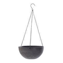 Resin Hanging Planters with Drainage Holes, Plastic Hanging Flower Pots for Indoor Outdoor Decor, Adjustable Chain Hangers Modern Minimalist Marble Te